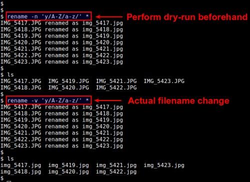 在Linux中对文件进行批量重命名文件的方法