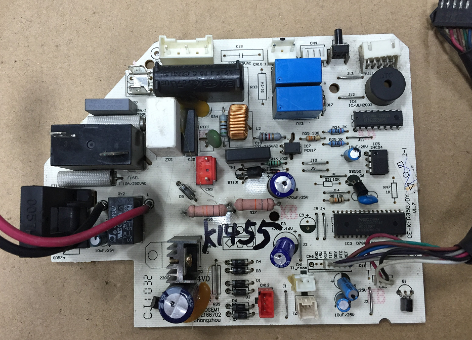 美的空调电脑板故障_美的空调电脑板原理图