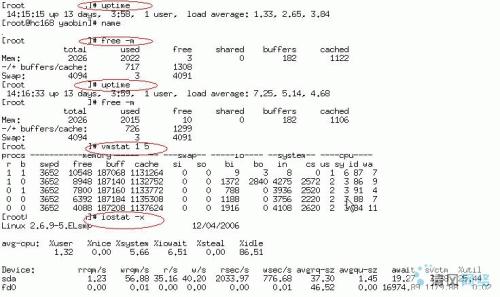 查看Linux下系统资源占用常用命令