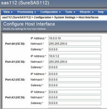 SAS112如何修改数据端口的IP地址