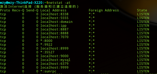 Linux中的netstat命令使用教程