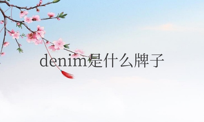 denim是什么牌子的牛仔裤【一个美国牛仔创立的品牌】