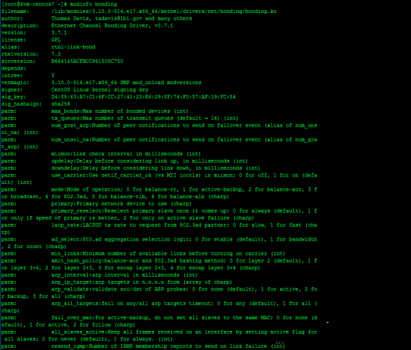 CentOS7中如何配置NIC绑定