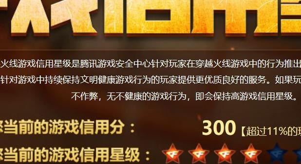 CF信用星级怎么查 穿越火线信誉查询