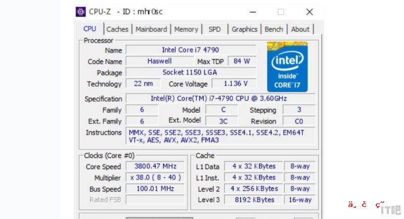 4790k对比12代cpu