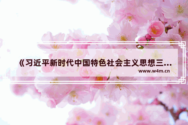 《习近平新时代中国特色社会主义思想三十讲》全文在线阅读