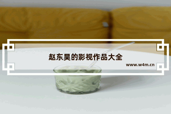 赵东昊的影视作品大全