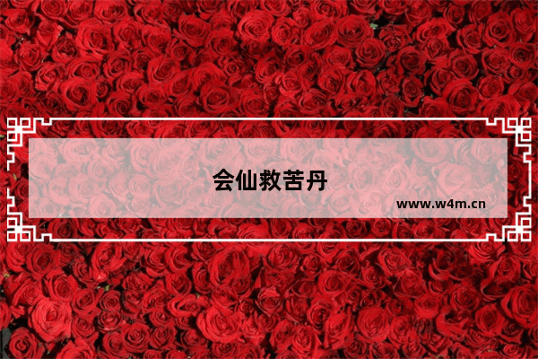 会仙救苦丹