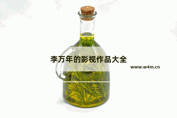 李万年的影视作品大全