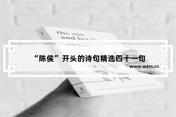 “陈侯”开头的诗句精选四十一句