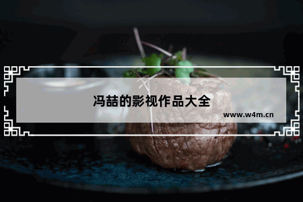 冯喆的影视作品大全