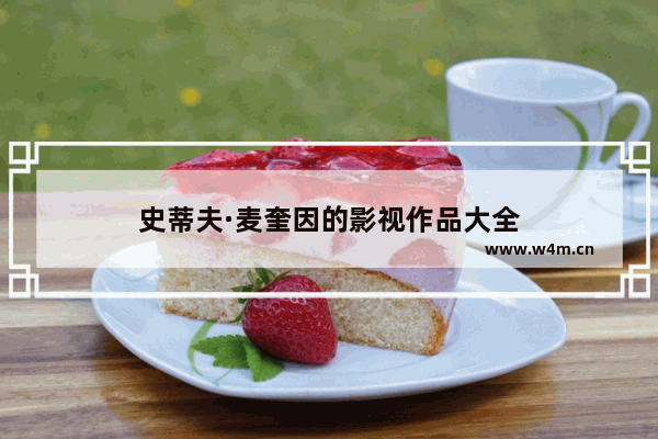 史蒂夫·麦奎因的影视作品大全