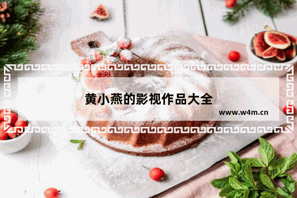 黄小燕的影视作品大全