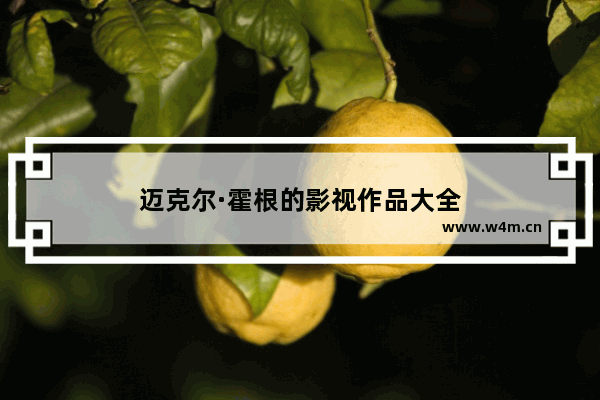 迈克尔·霍根的影视作品大全