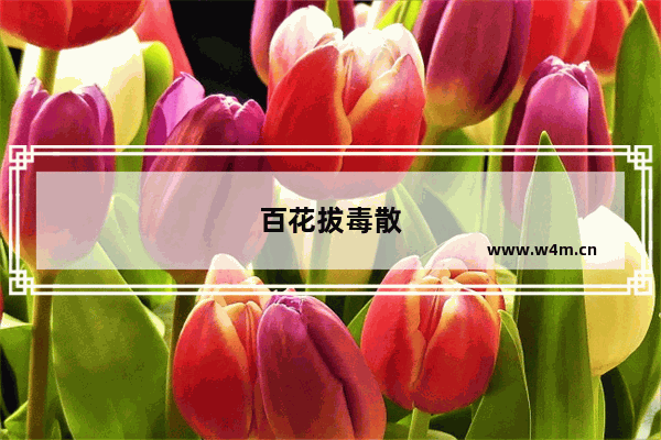 百花拔毒散