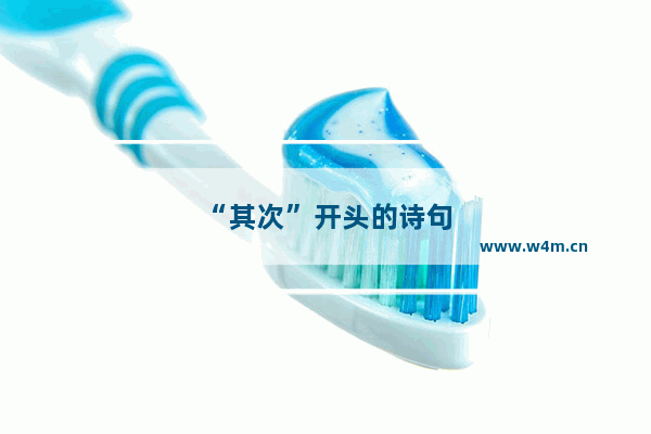 “其次”开头的诗句