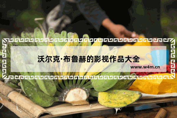 沃尔克·布鲁赫的影视作品大全