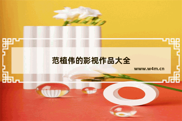 范植伟的影视作品大全