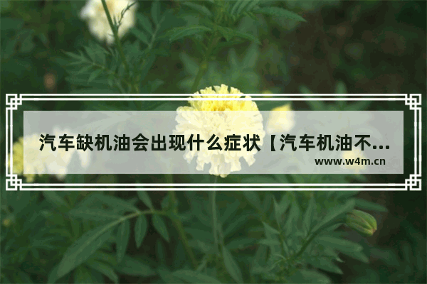 汽车缺机油会出现什么症状【汽车机油不足对车辆危害大】