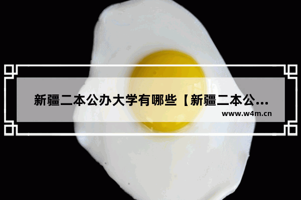 新疆二本公办大学有哪些【新疆二本公办大学有哪些分数线】