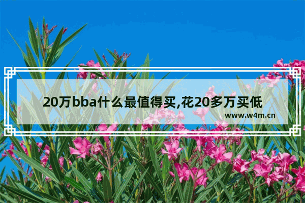 20万bba什么最值得买,花20多万买低端的bba好还买比亚迪唐好呢