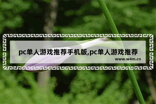 pc单人游戏推荐手机版,pc单人游戏推荐