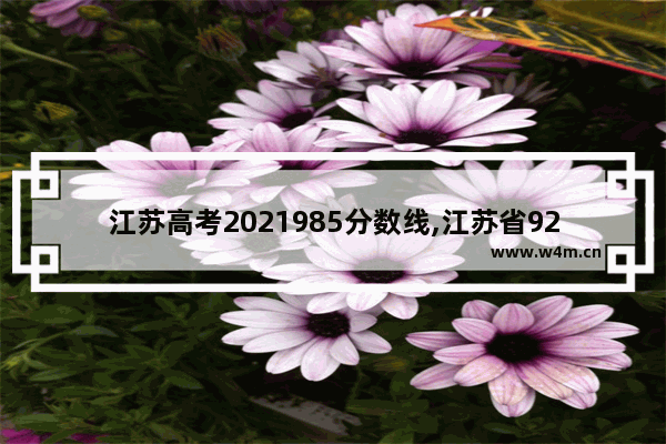 江苏高考2021985分数线,江苏省92高考分数线