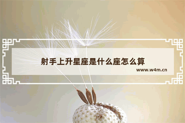 射手上升星座是什么座怎么算