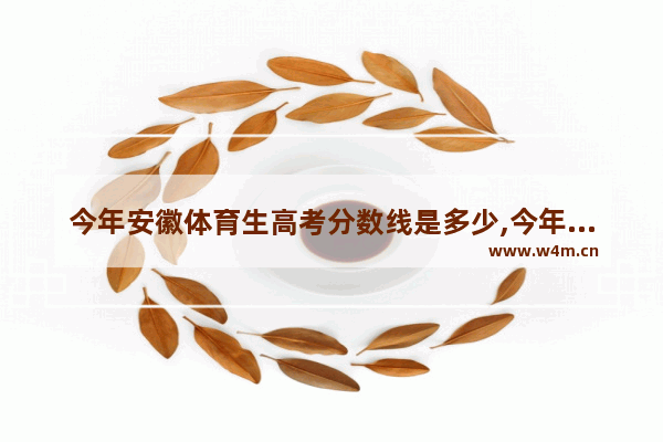 今年安徽体育生高考分数线是多少,今年安徽体育生高考分数线