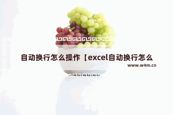 自动换行怎么操作【excel自动换行怎么操作】