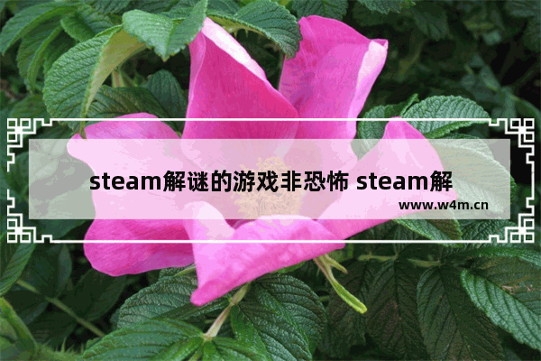 steam解谜的游戏非恐怖 steam解谜游戏推荐中文