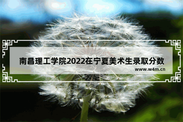 南昌理工学院2022在宁夏美术生录取分数线_艺术生420分数线上哪个大学