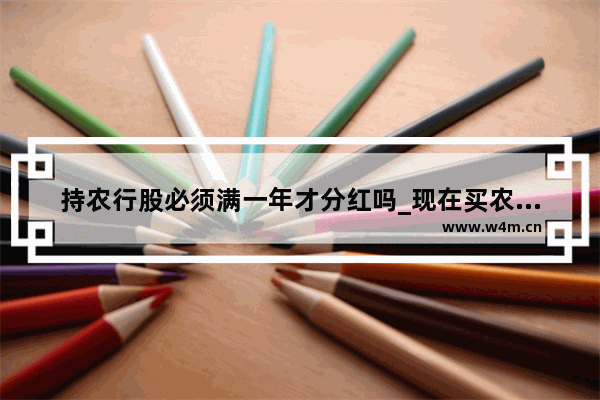 持农行股必须满一年才分红吗_现在买农行股票能享受今年的分红吗