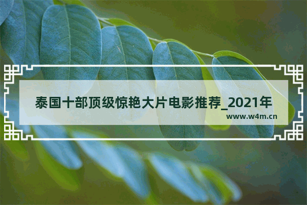 泰国十部顶级惊艳大片电影推荐_2021年新出的好看电影评分