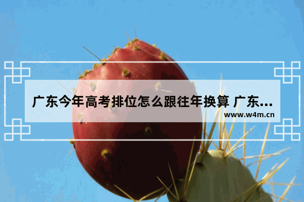 广东今年高考排位怎么跟往年换算 广东省高考分数线排位