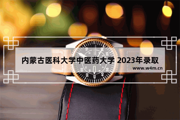 内蒙古医科大学中医药大学 2023年录取分数 内蒙医学类高考分数线