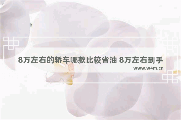 8万左右的轿车哪款比较省油 8万左右到手新车推荐哪款车最好开省油