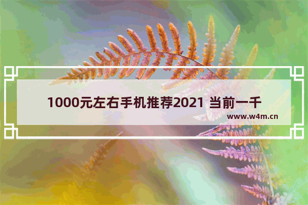 1000元左右手机推荐2021 当前一千元手机推荐