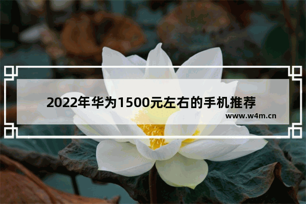 2022年华为1500元左右的手机推荐 一千块左右性能手机推荐