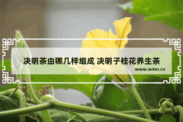 决明茶由哪几样组成 决明子桂花养生茶