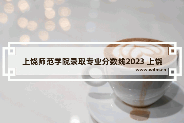 上饶师范学院录取专业分数线2023 上饶2022年高考分数线