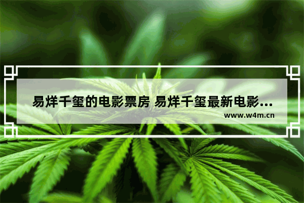 易烊千玺的电影票房 易烊千玺最新电影票房排名第几