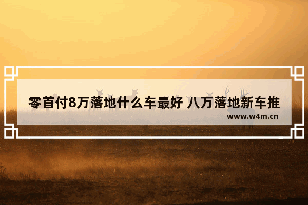 零首付8万落地什么车最好 八万落地新车推荐合资车有哪些呢