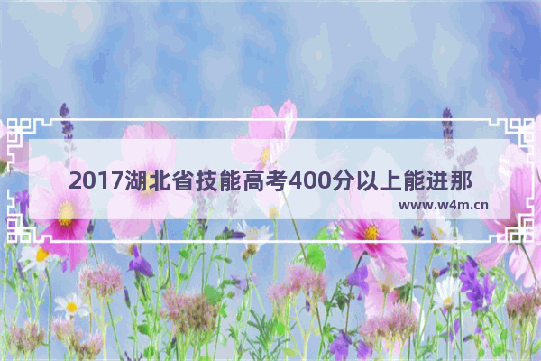 2017湖北省技能高考400分以上能进那些学校_腾旅ai渝卡靠谱吗