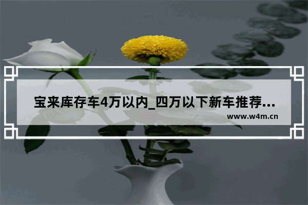 宝来库存车4万以内_四万以下新车推荐哪款车