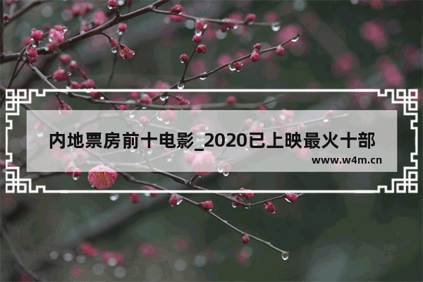 内地票房前十电影_2020已上映最火十部电影