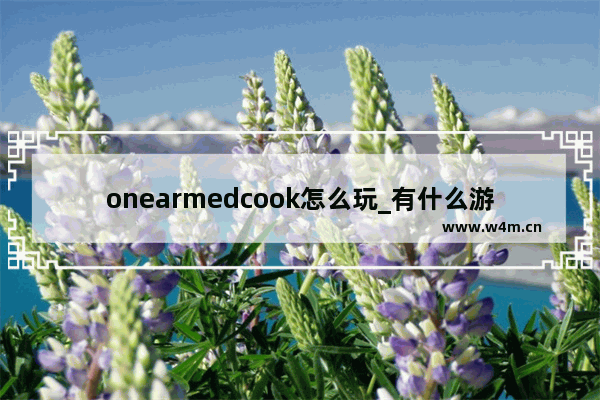 onearmedcook怎么玩_有什么游戏是做饭的小游戏