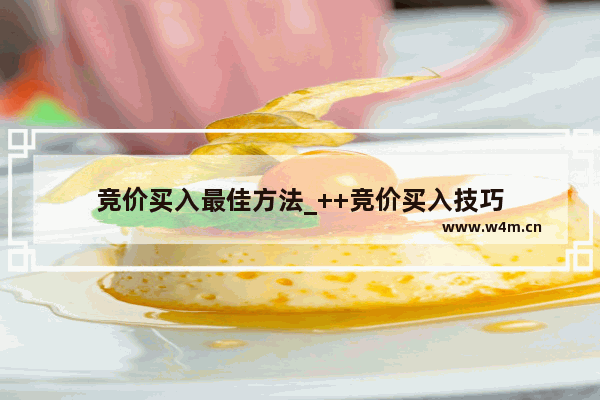 竞价买入最佳方法_++竞价买入技巧