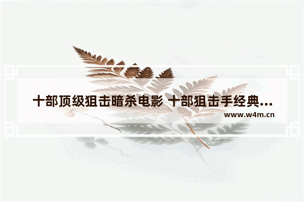 十部顶级狙击暗杀电影 十部狙击手经典电影 最新电影叫什么名字啊