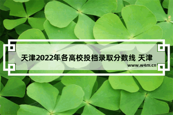 天津2022年各高校投档录取分数线 天津高考分数线文理科